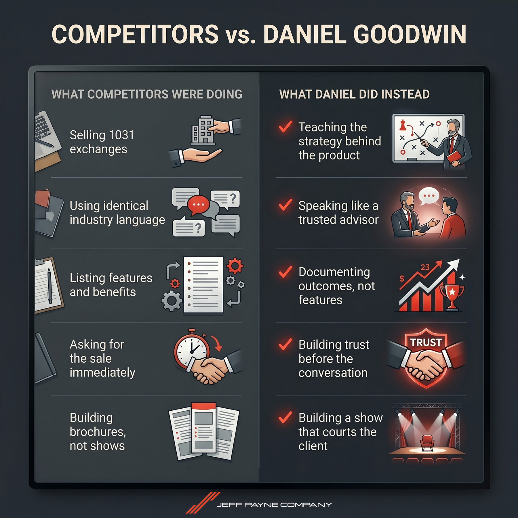 Competitors vs. Daniel Goodwin of Provident 1031 - Jeff Payne Company
