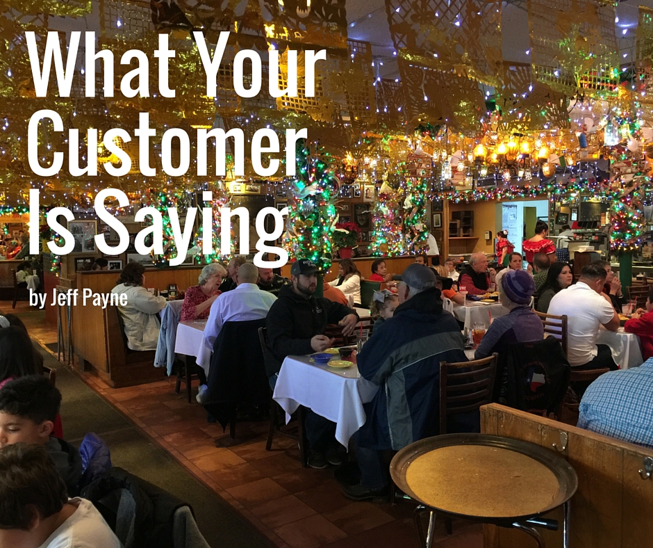 What Your Customer Is Saying | Jeff PAyne