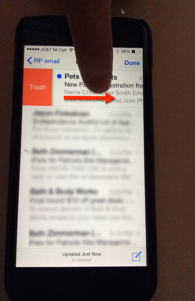 Jeff Payne | Swipe to Trash | iPhone Tips