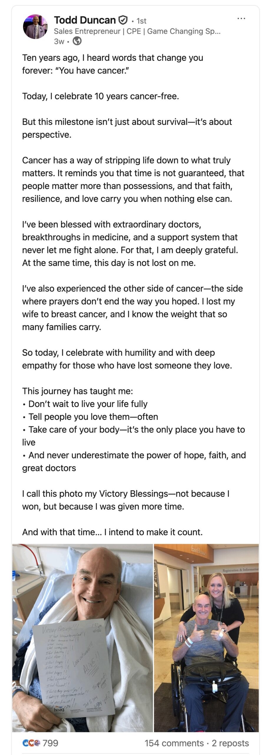 Todd Duncan - LinkedIn Post - May 2026